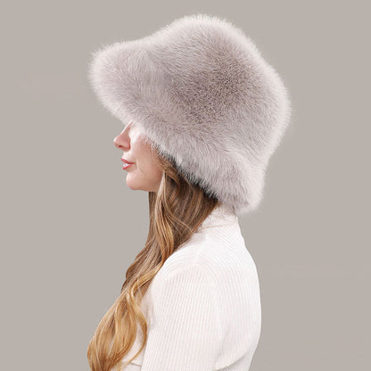Aurielle Faux Fur Winter Bucket Hat