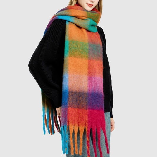 Avellino Rainbow Cascade Scarf