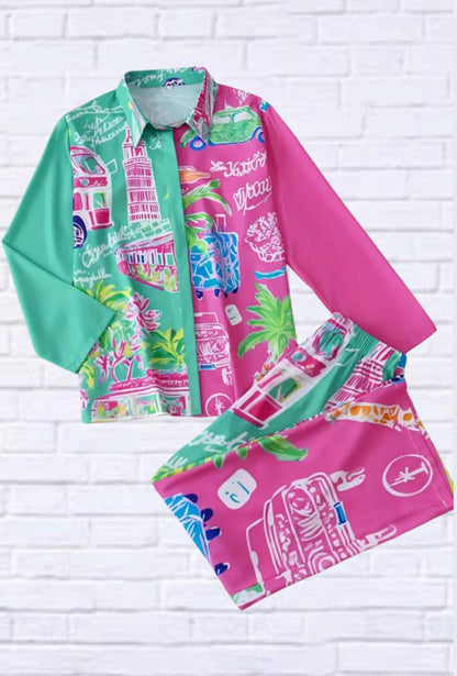 New Fashionable Casual Long Sleeved Pants Set