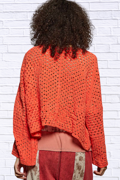 Open Front Cardigan with Crochet Patterns