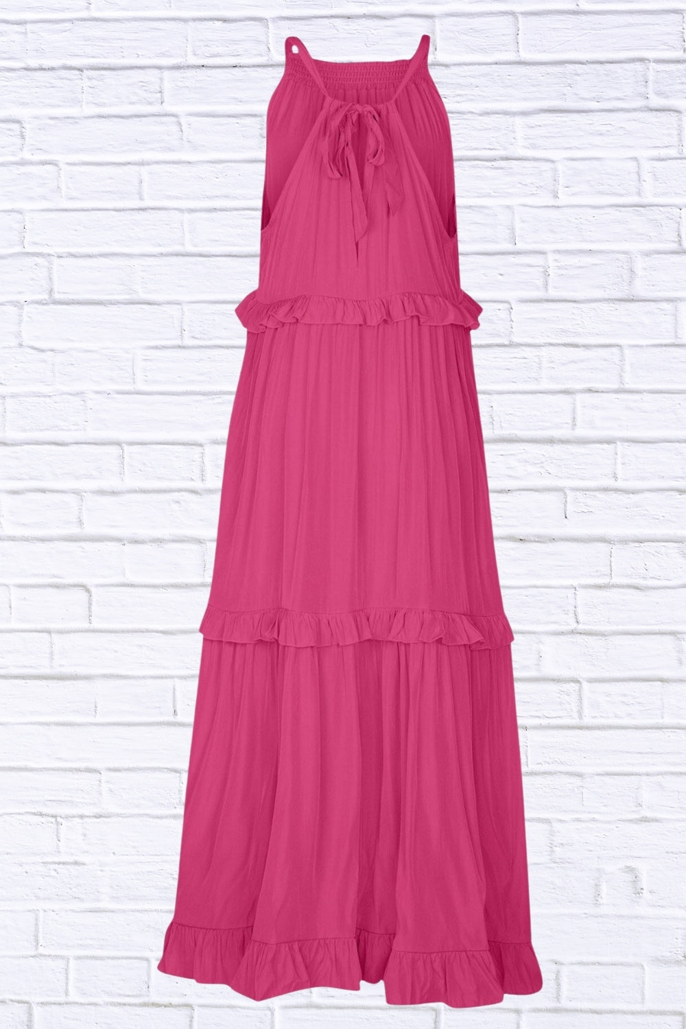 Ruffled Sleeveless Maxi Dress | Flowy & Feminine