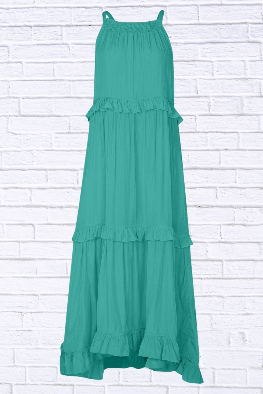 Ruffled Sleeveless Maxi Dress | Flowy & Feminine