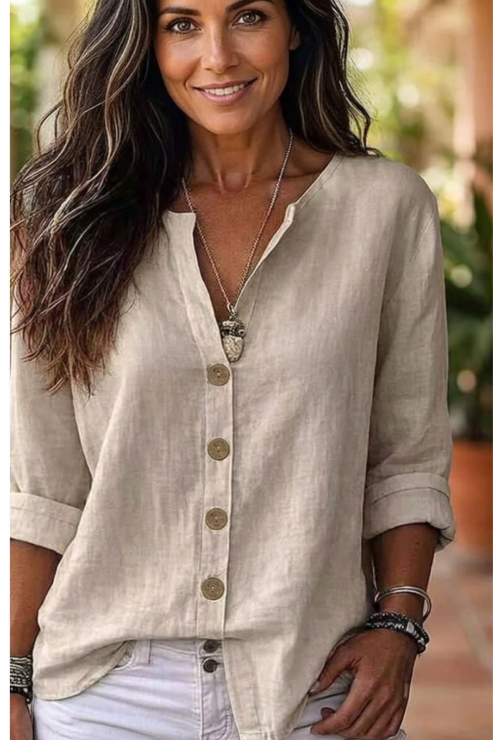Button Up Long Sleeve Shirt | Timeless Women's Blouse