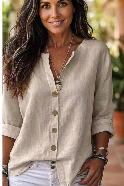 Button Up Long Sleeve Shirt | Timeless Women's Blouse