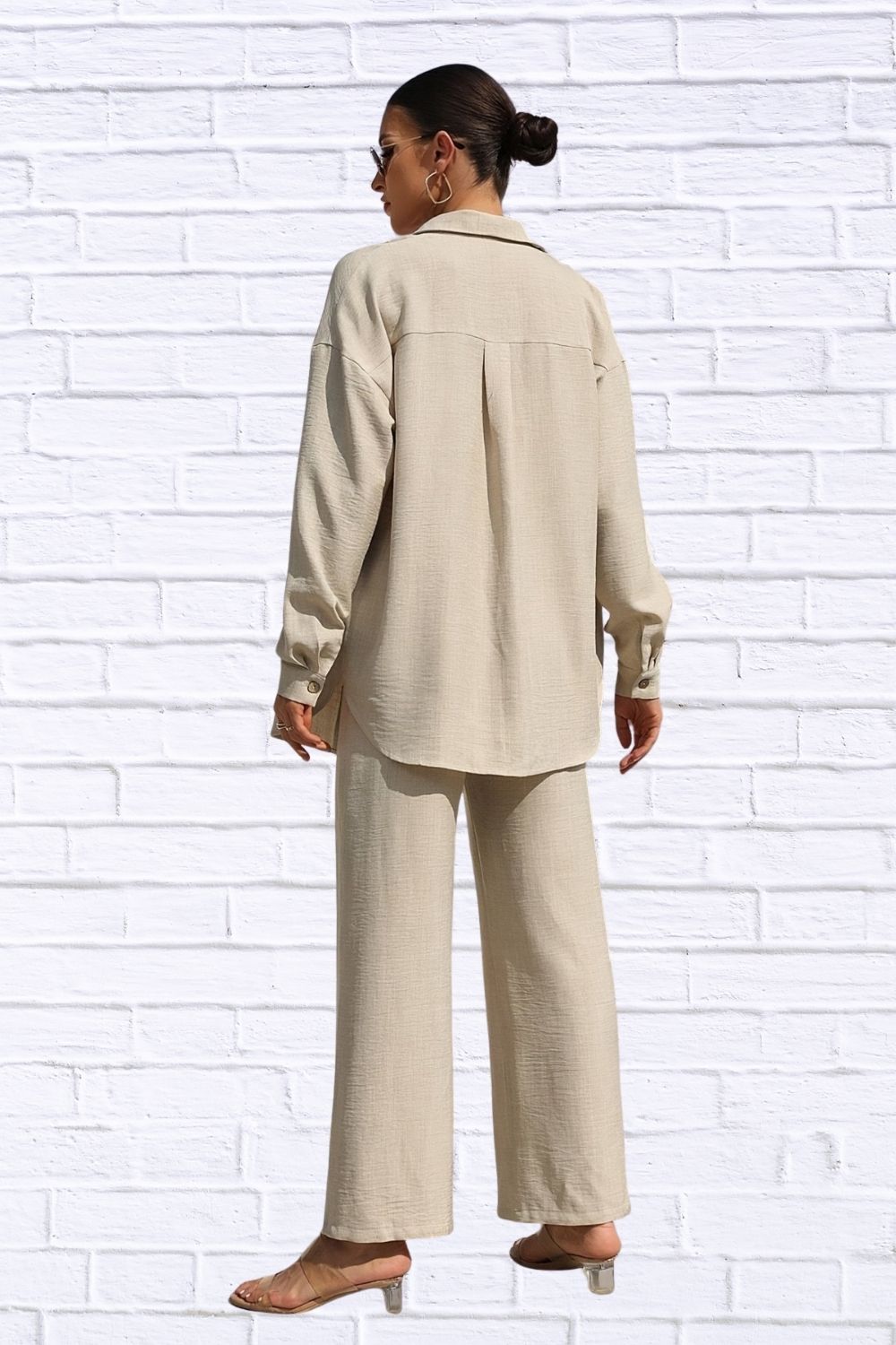 Button Up Shirt & Pants Set | Women’s Matching Outfit