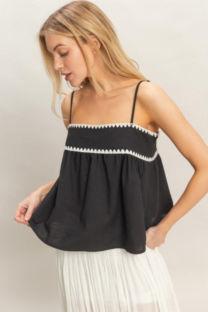 Sleeveless Babydoll Top