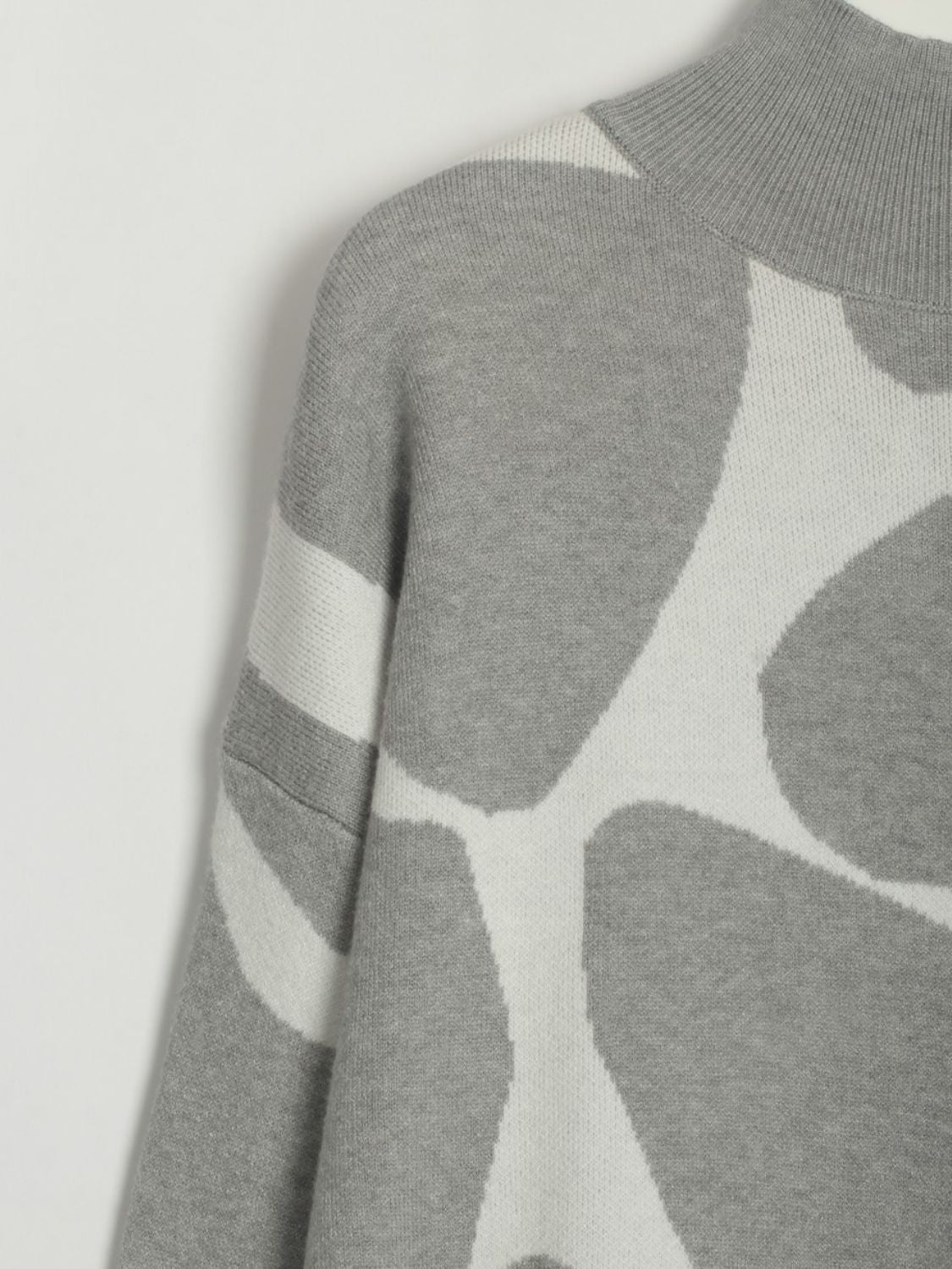 Blue Zone Planet | Contrast Mock Neck Sweater Dress