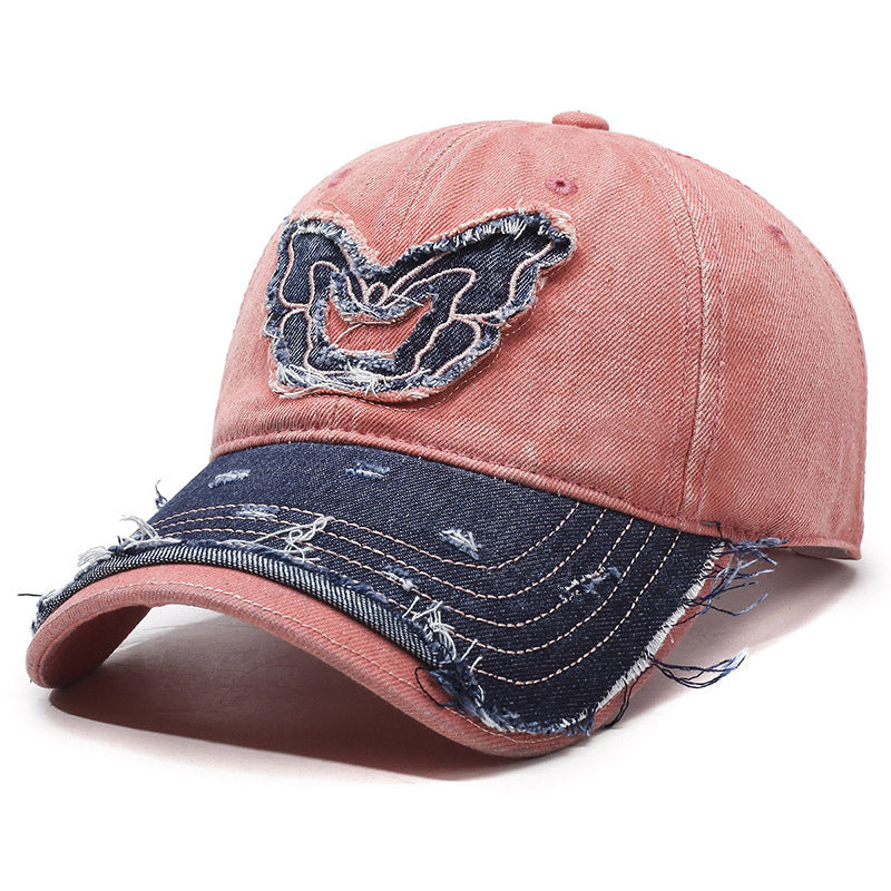 Casquette de baseball en denim Retro Wings
