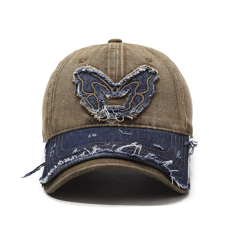 Casquette de baseball en denim Retro Wings