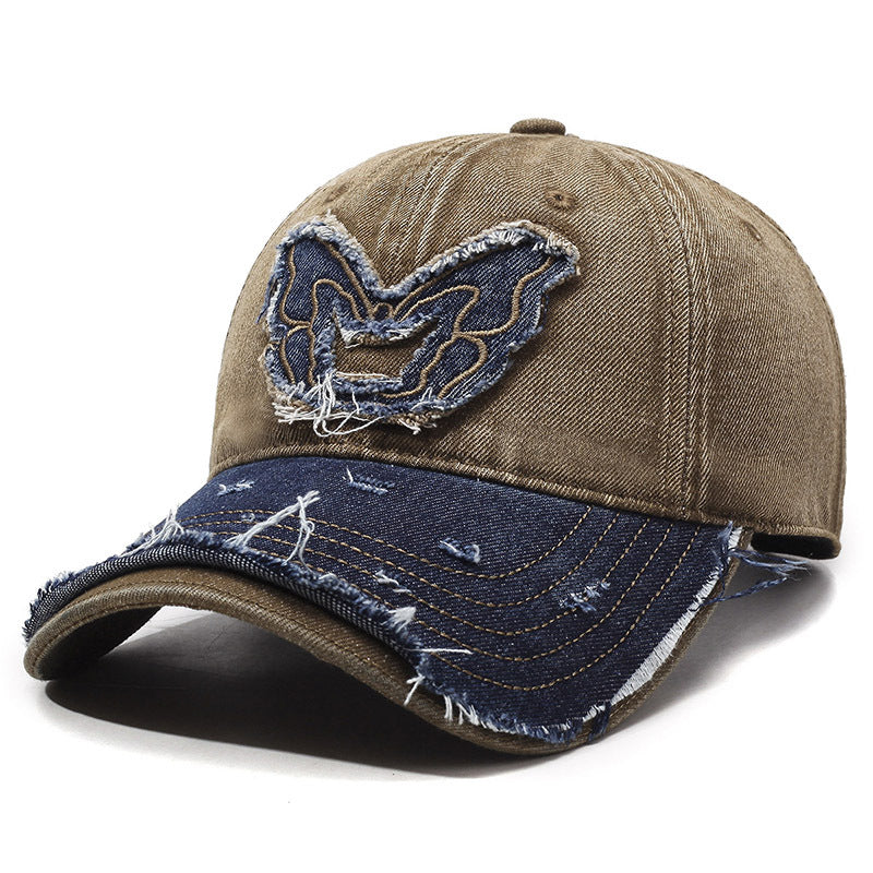 Casquette de baseball en denim Retro Wings