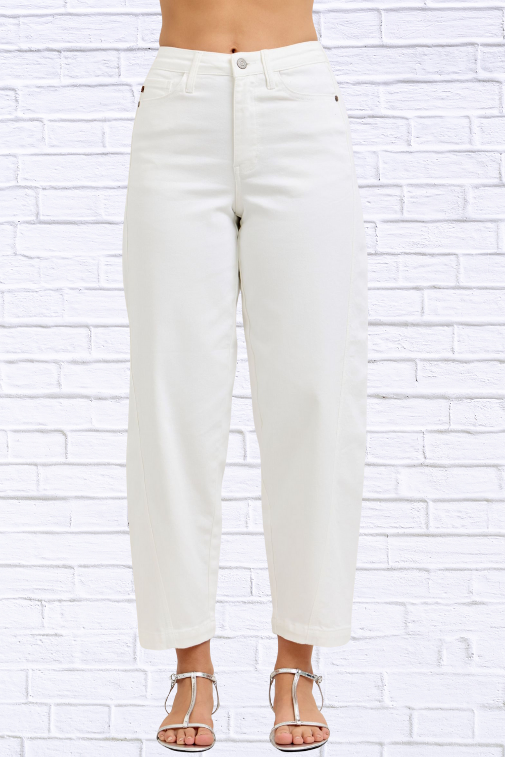 Judy Blue High-Waisted Rigid Magic Panel Barrel Jeans