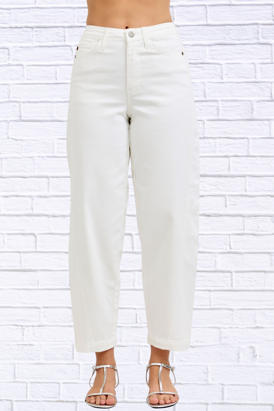 Judy Blue High-Waisted Rigid Magic Panel Barrel Jeans