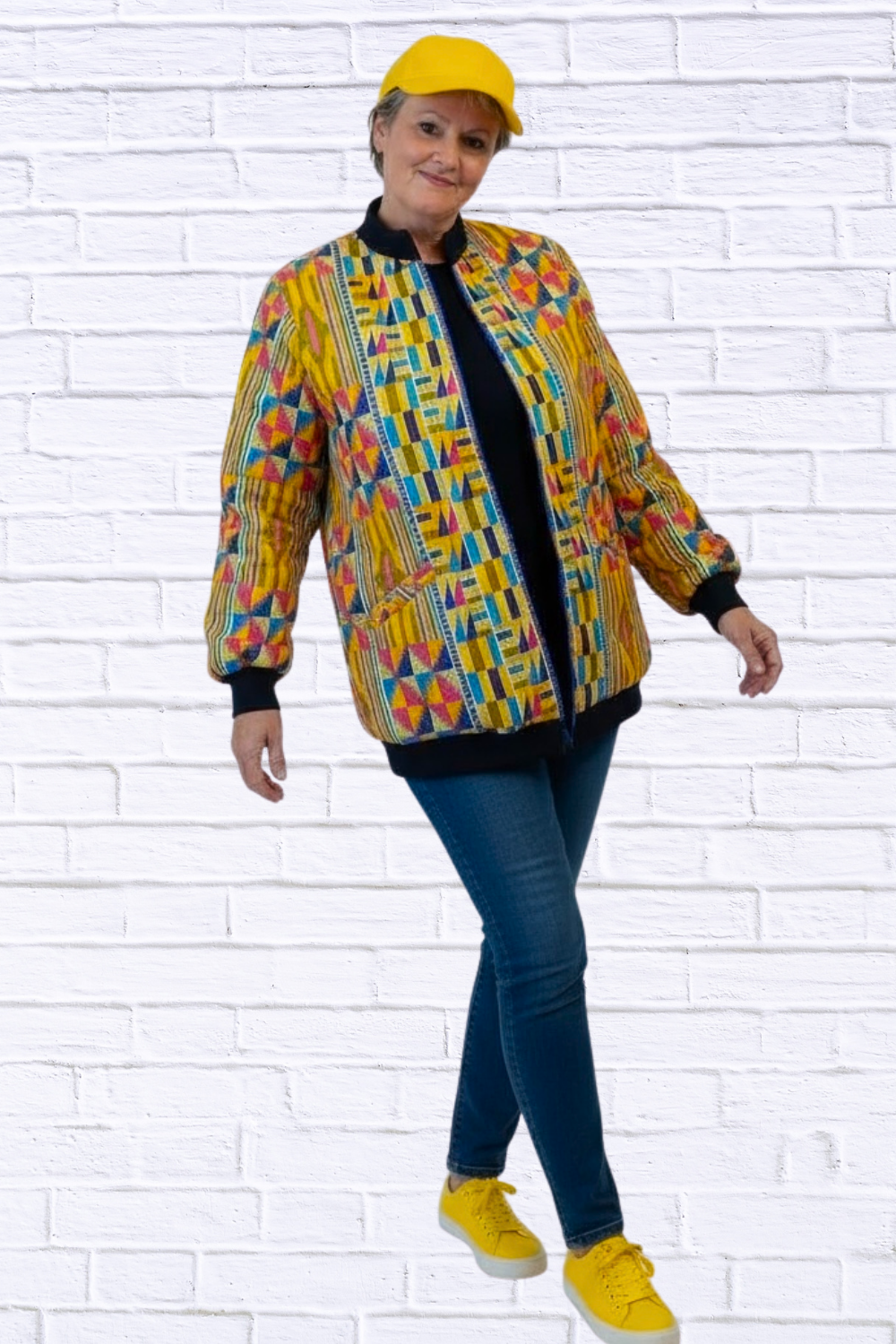 Maddy Traditional Bomber Printed Ethnic Jacket - Bold Prints | Diva USA