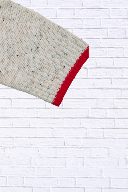 Contrast Trim Button Up Long Sleeve Cardigan