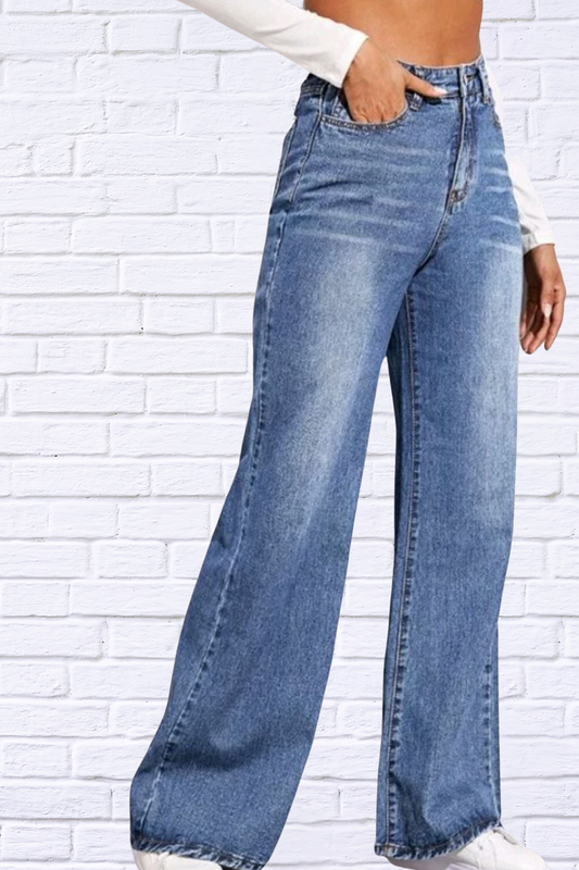 High Waist Wide Leg Jeans