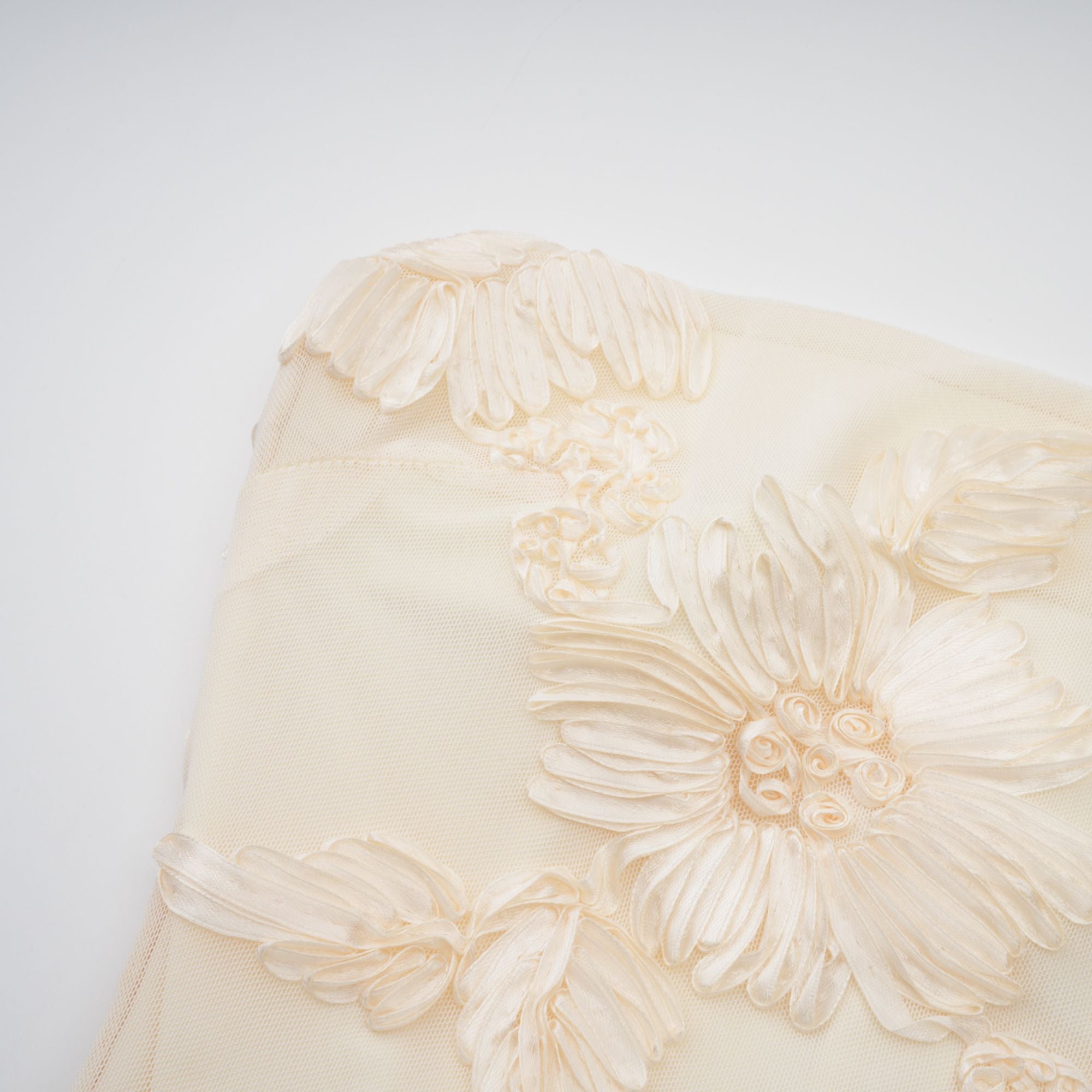 Melanie neutrals embroidered off-shoulder maxi dress