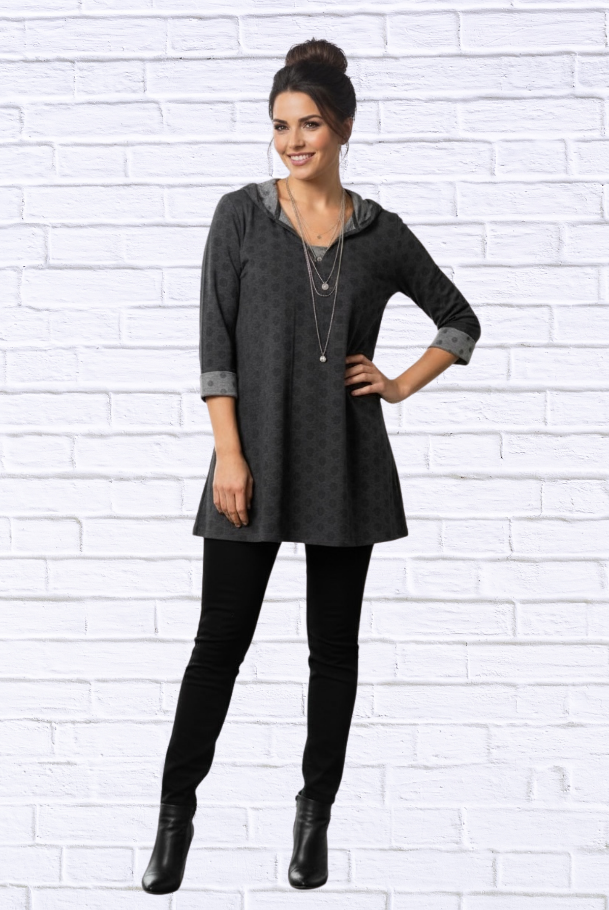 🖤 Kozan Textured Tunic Top