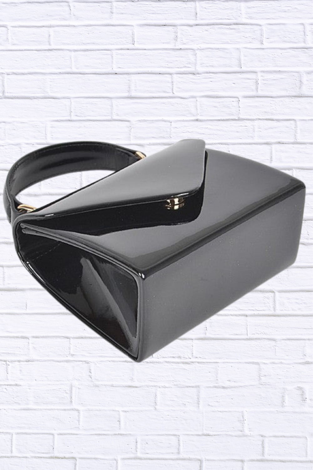 Patent Leather Top Handle Swing Bag