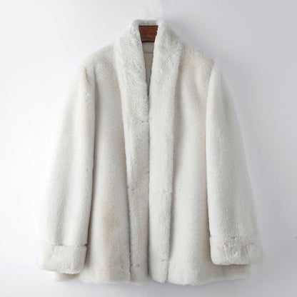 Elegant Mid-Length Fur Coat for Women