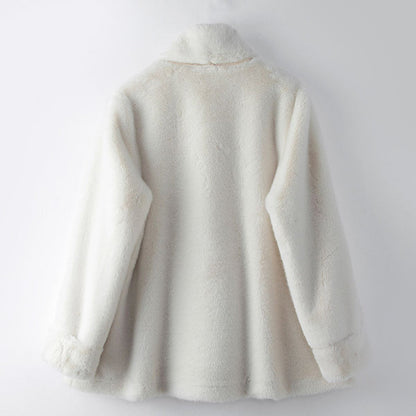 Elegant Mid-Length Fur Coat for Women