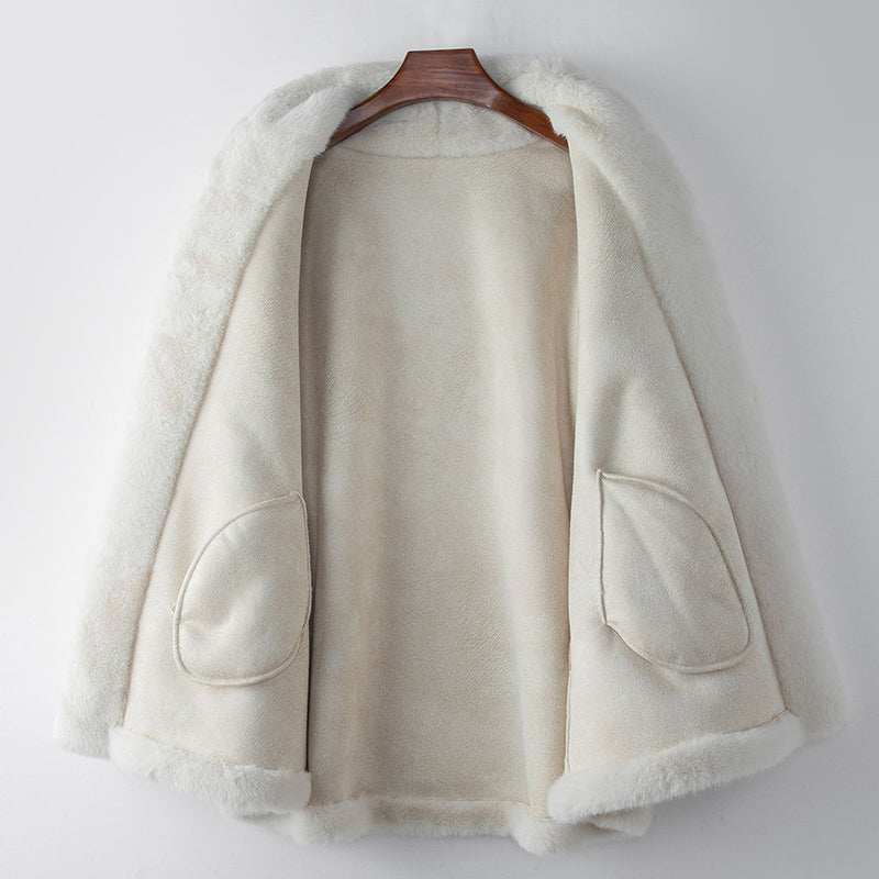 Elegant Mid-Length Fur Coat for Women