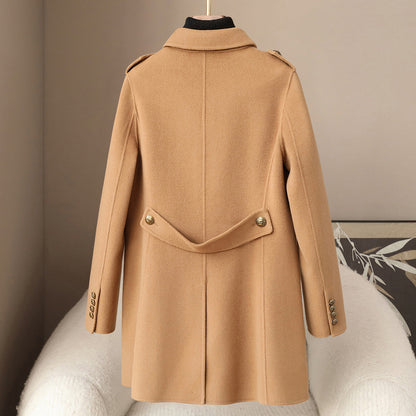 Elegant Soft Women’s Wool Cashmere Coat