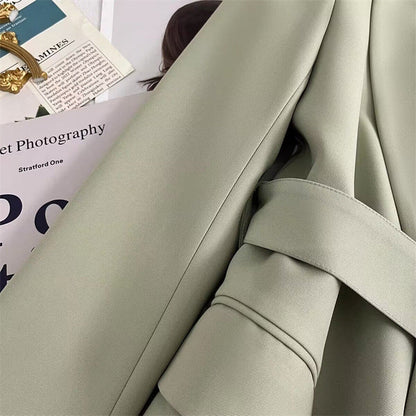 Elise Leroy Belted Botanica Blazer