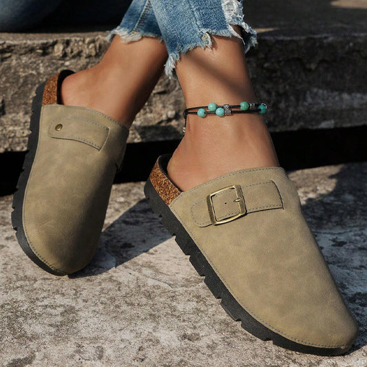 Chaussons en cuir Boston d'Elise Leroy 