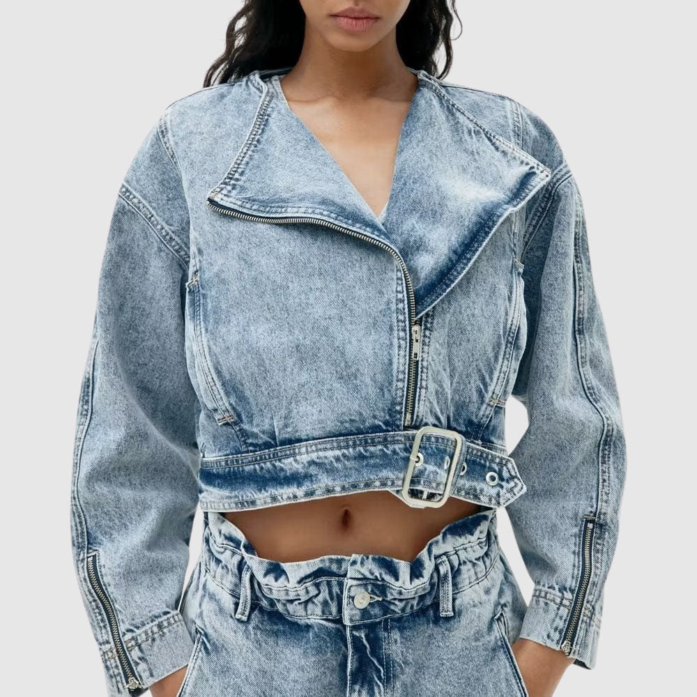 Elise Leroy Chic Denim Set