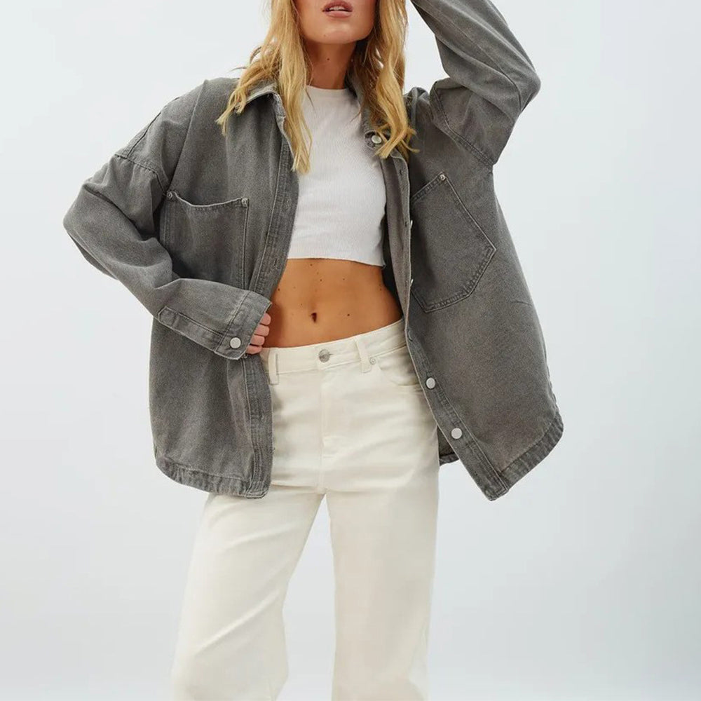 Veste en jean classique Elise Leroy