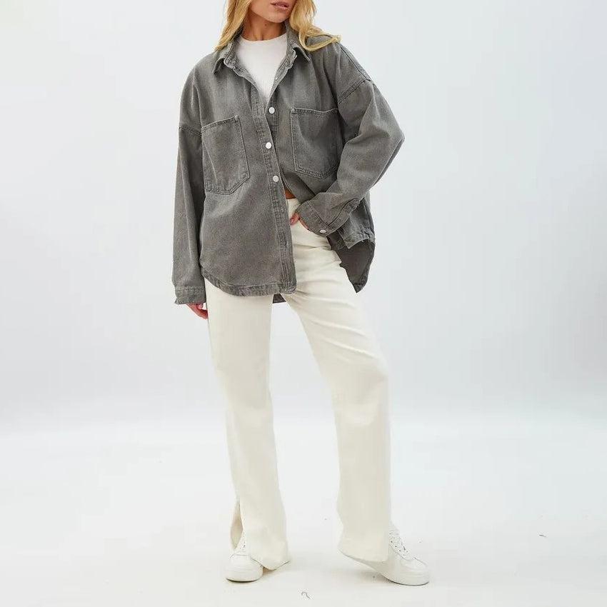 Veste en jean classique Elise Leroy