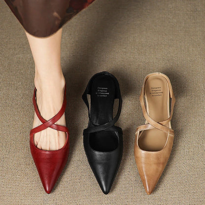 Eterna Luxe Genuine Leather Flats