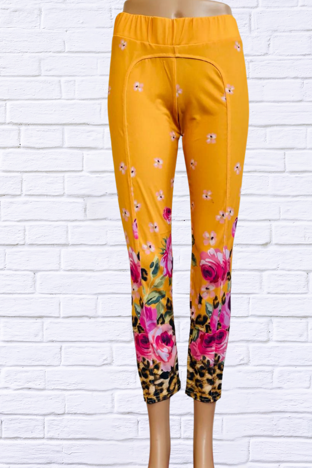 Daniela Sienna print stretch knit leggings