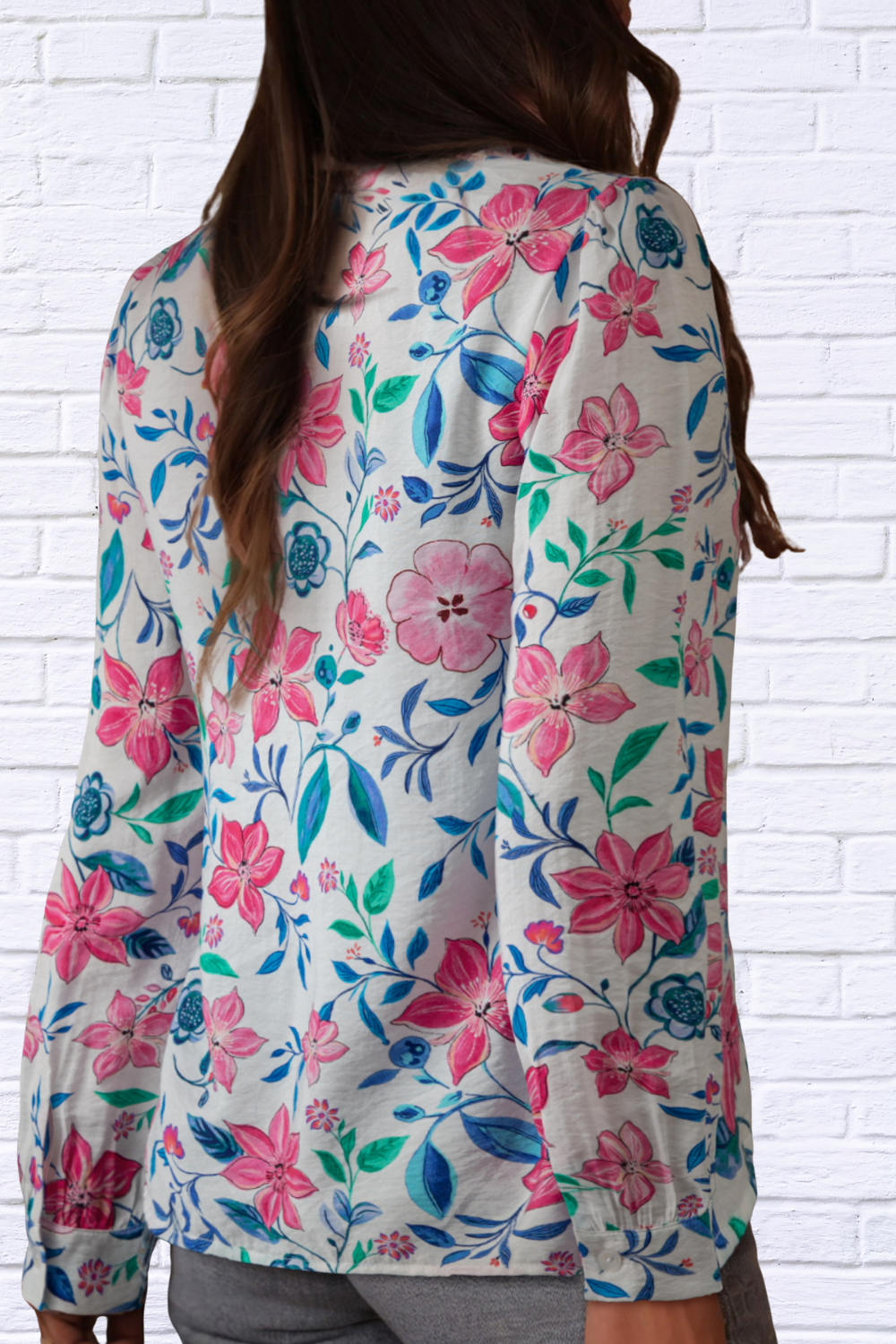 Alice Button Down Floral Long Sleeve Shirt