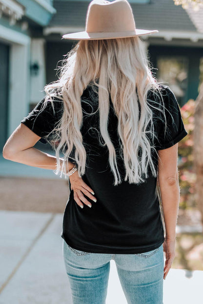 Blue Zone Planet | Graphic Cuffed Sleeve T-Shirt