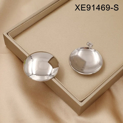 Anti-Tarnish 18K Gold Plated Geometric Statement Stud Earrings