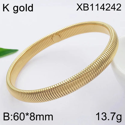 Stretchable 18K Gold Plated Bracelets Jewelry