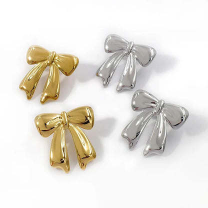 Luxury Bowknot Charms Necklace Earrings Sets Women