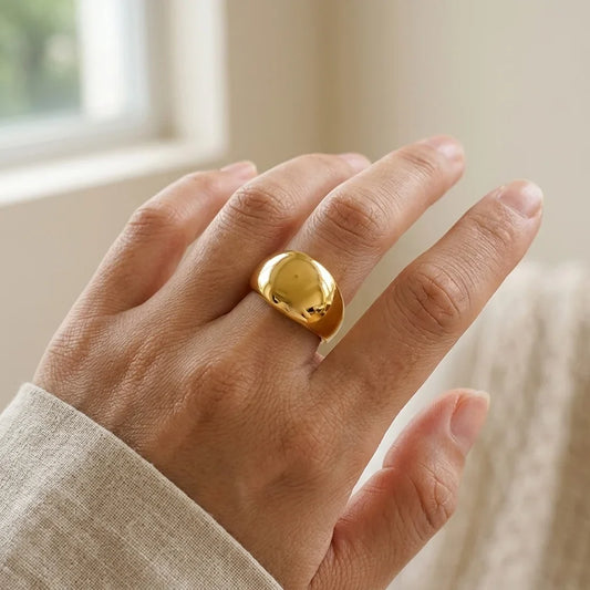 Hypoallergenic Non Tarnish Adjustable Ring