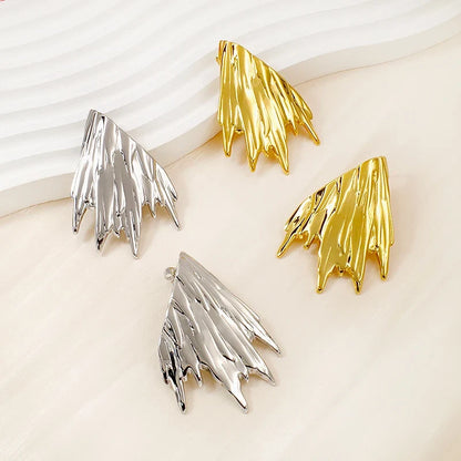 Gold Filled Non Tarnish Statement Irregular Stud Earrings