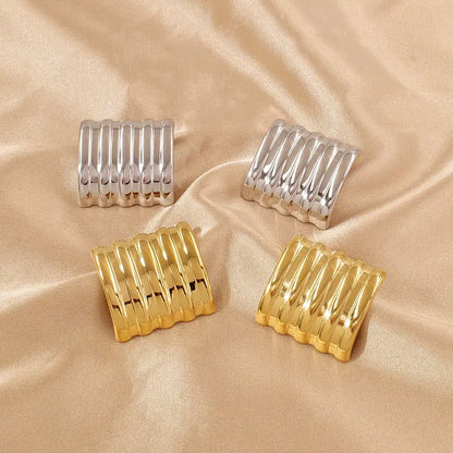 Chunky Geometric Stud Earrings