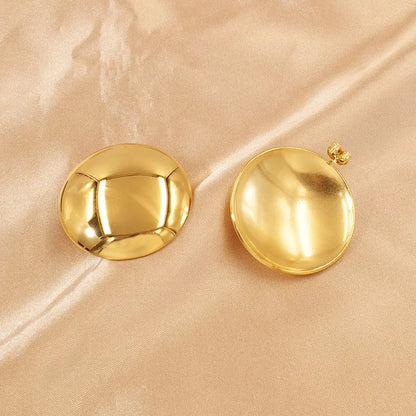Anti-Tarnish 18K Gold Plated Geometric Statement Stud Earrings