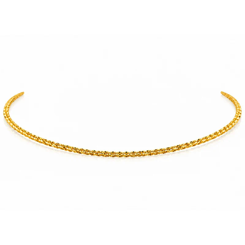 Elegant 18K Gold Plated Necklace for Women Daily Waterproof Tarnish Free Women Jewelry