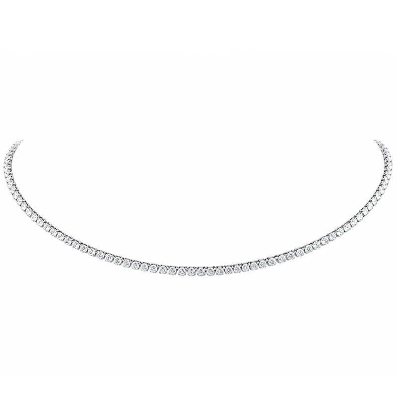 Stainless Steel Tennis Necklace