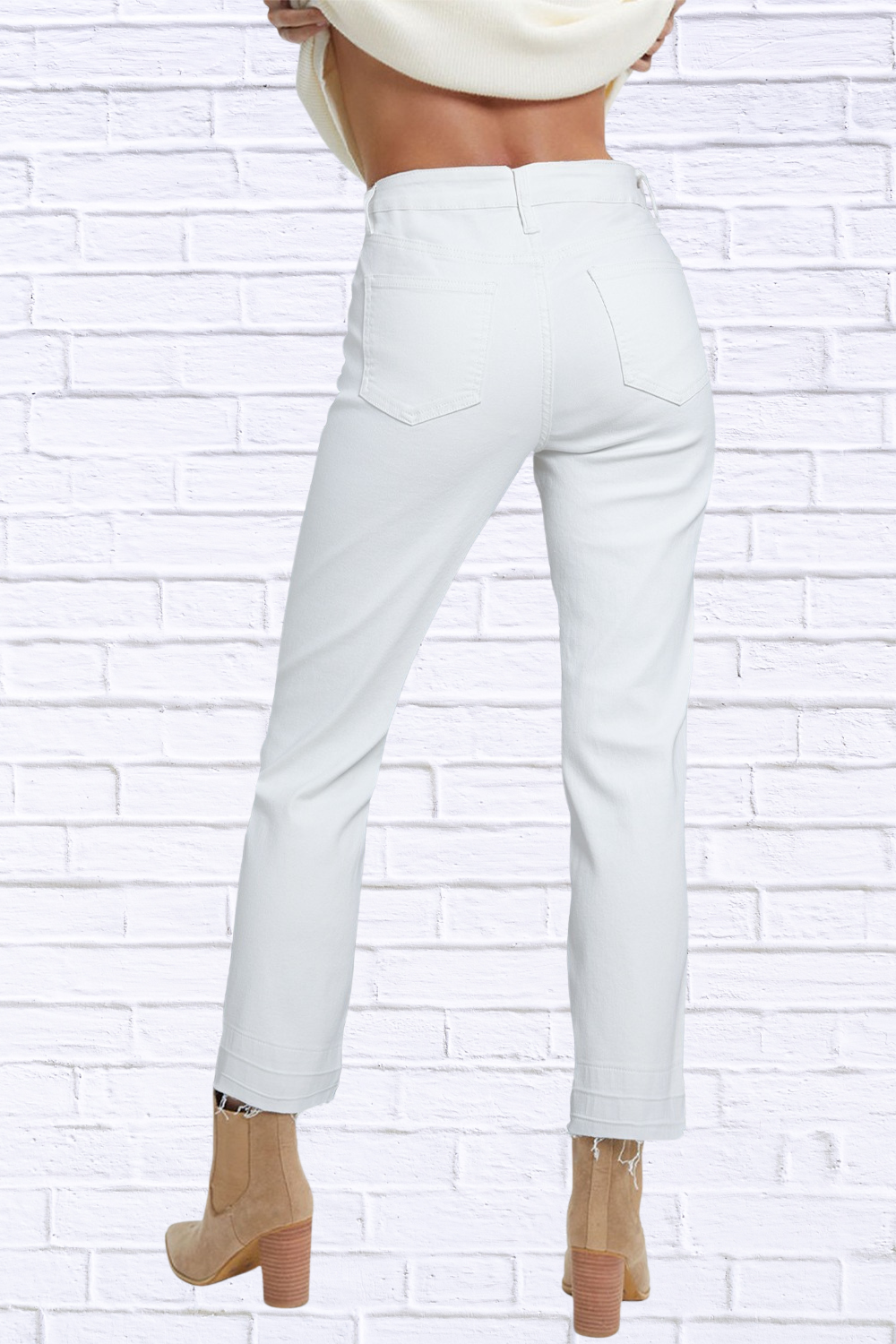 High-Waisted Straight Leg Jeans for Women | Flattering Classic Denim