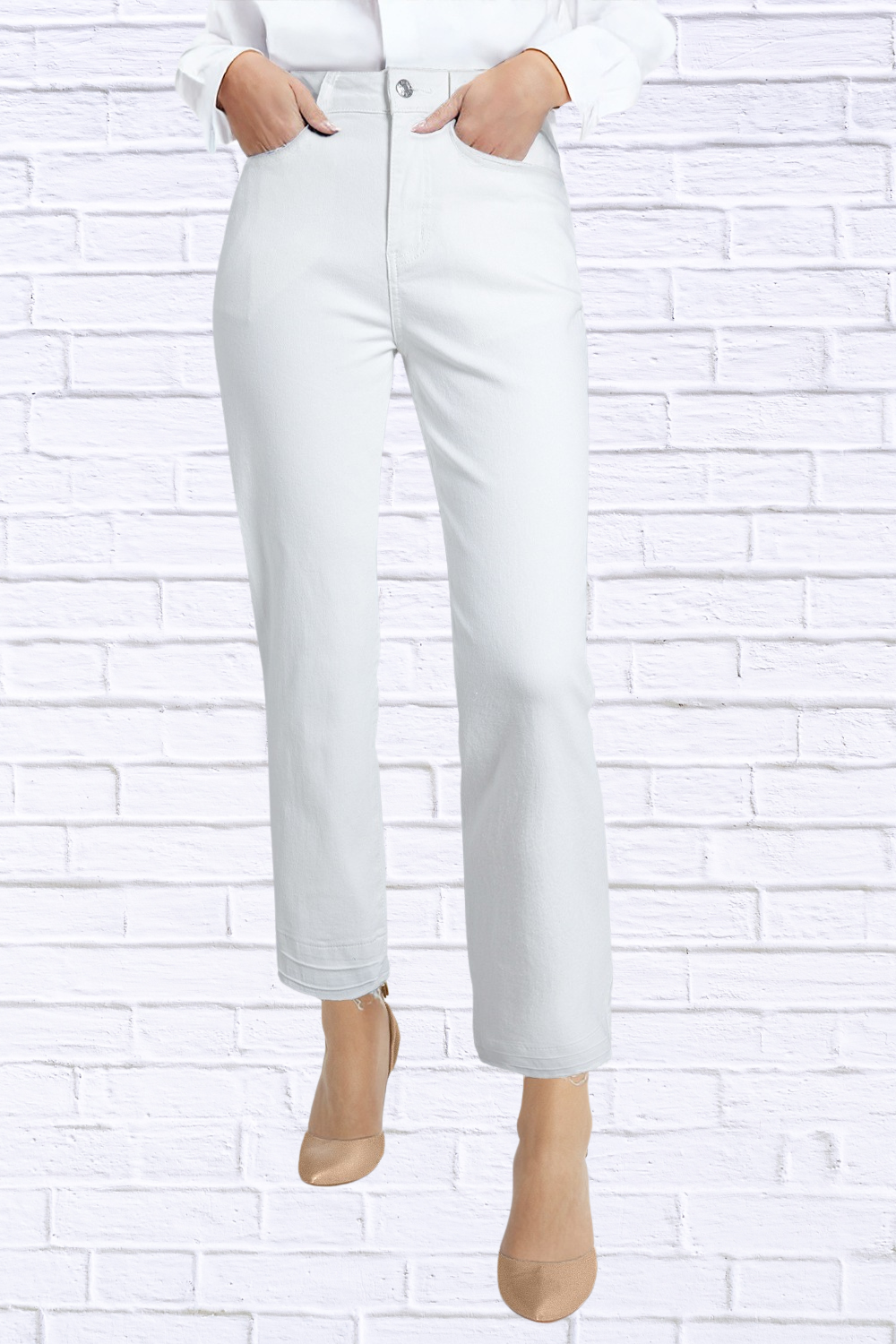 High-Waisted Straight Leg Jeans for Women | Flattering Classic Denim