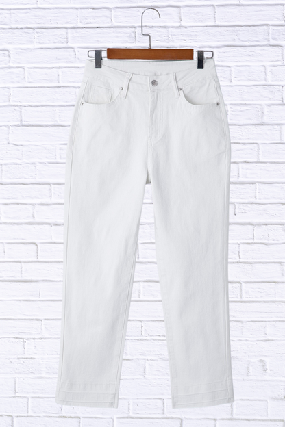 High-Waisted Straight Leg Jeans for Women | Flattering Classic Denim