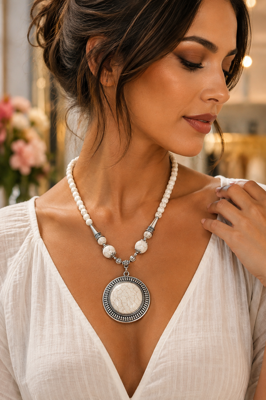 Bohemian Style Statement Pendant Necklace