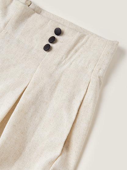 Floral Embroidered Wide Leg Pants Set