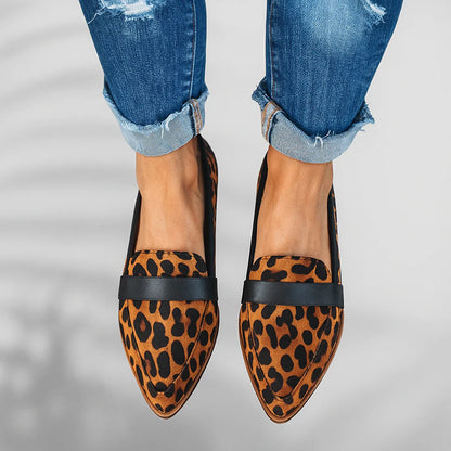 Julia - Women's Suede Pointed-Toe Flats